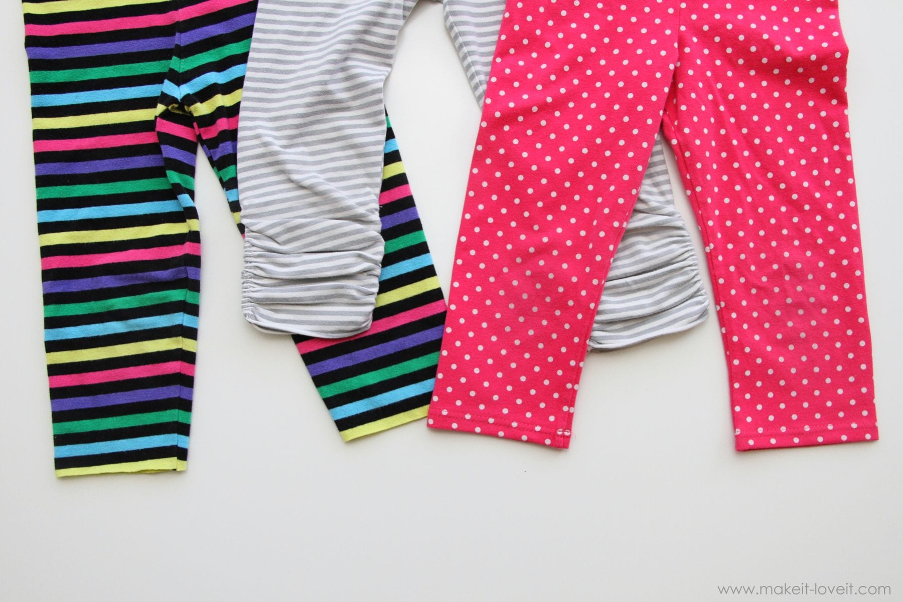 Turn Leggings into Capris {3 different methods}