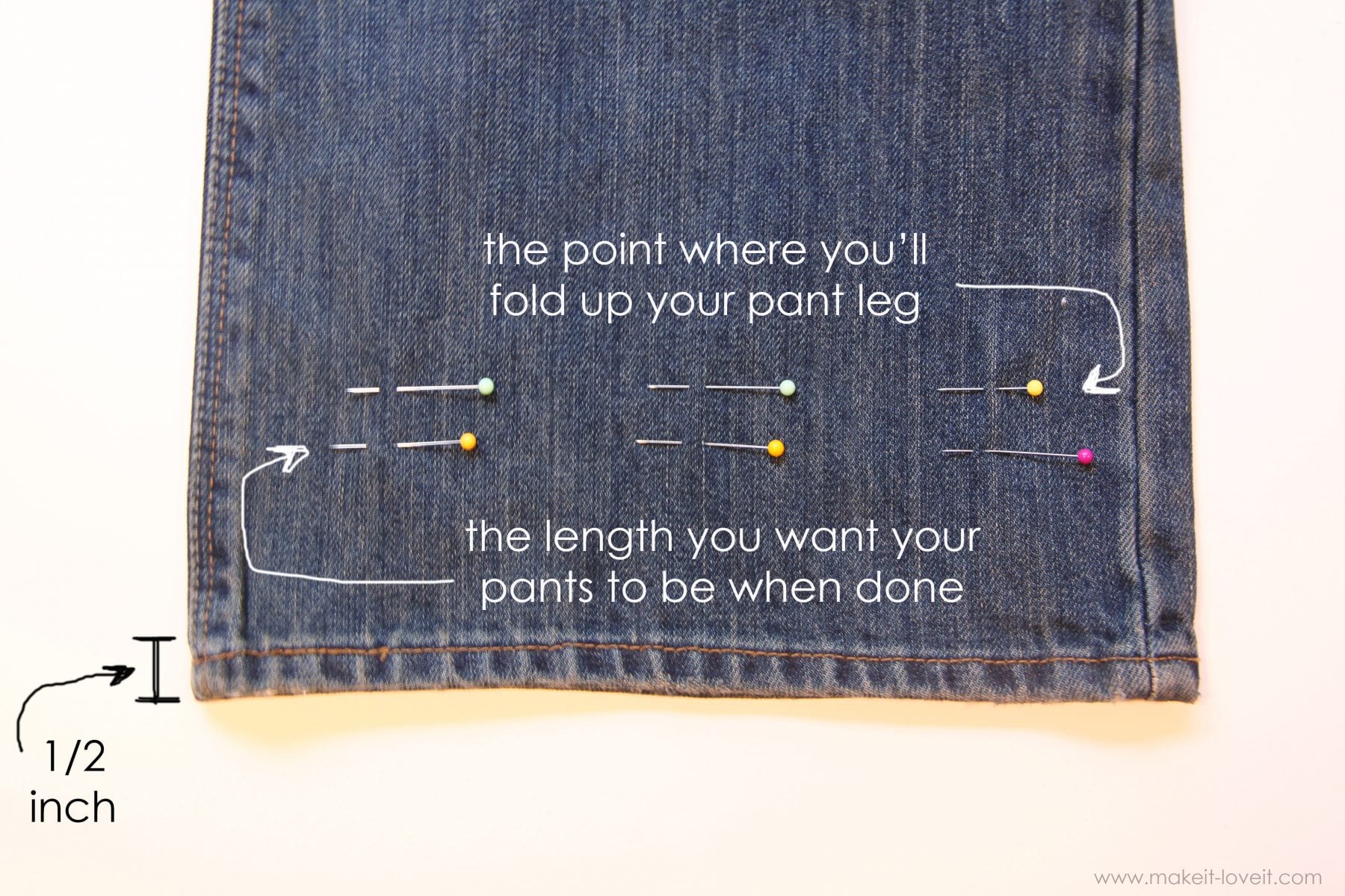 How to Hem Your Own Jeans, and Keep the Original Hem