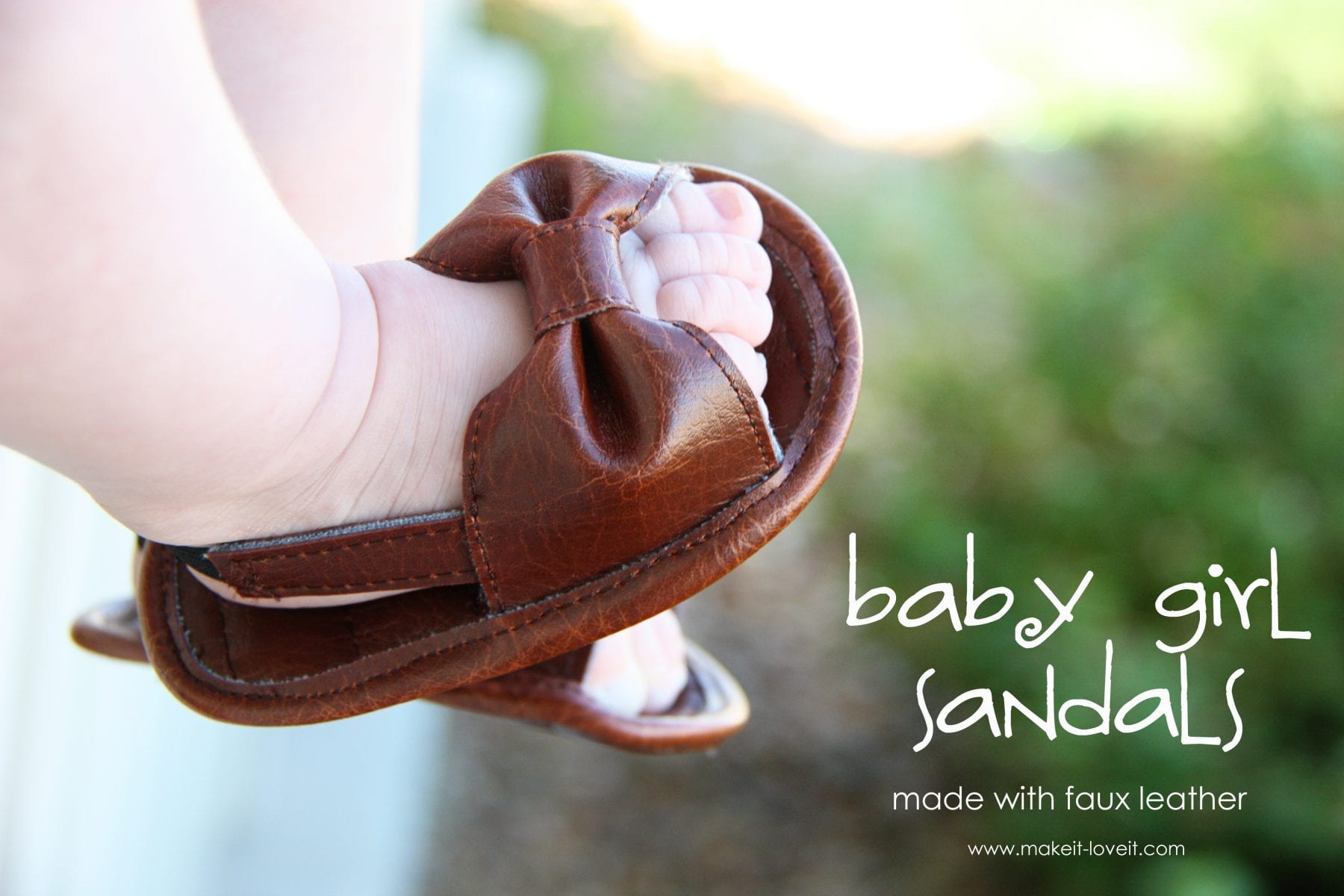 Baby girl hot sale leather sandals