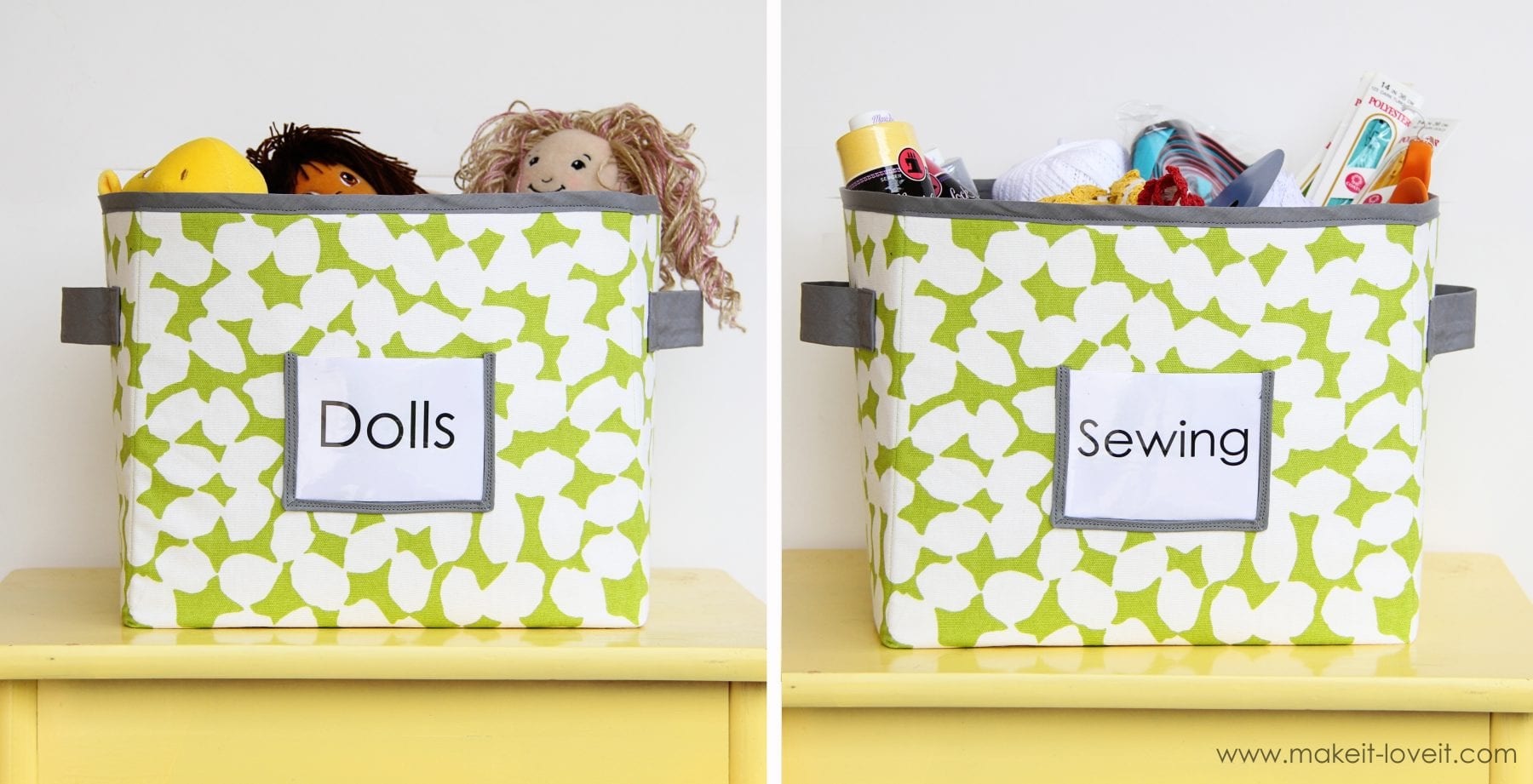 Sew Amazing Fabric Storage Baskets that Fold Up!