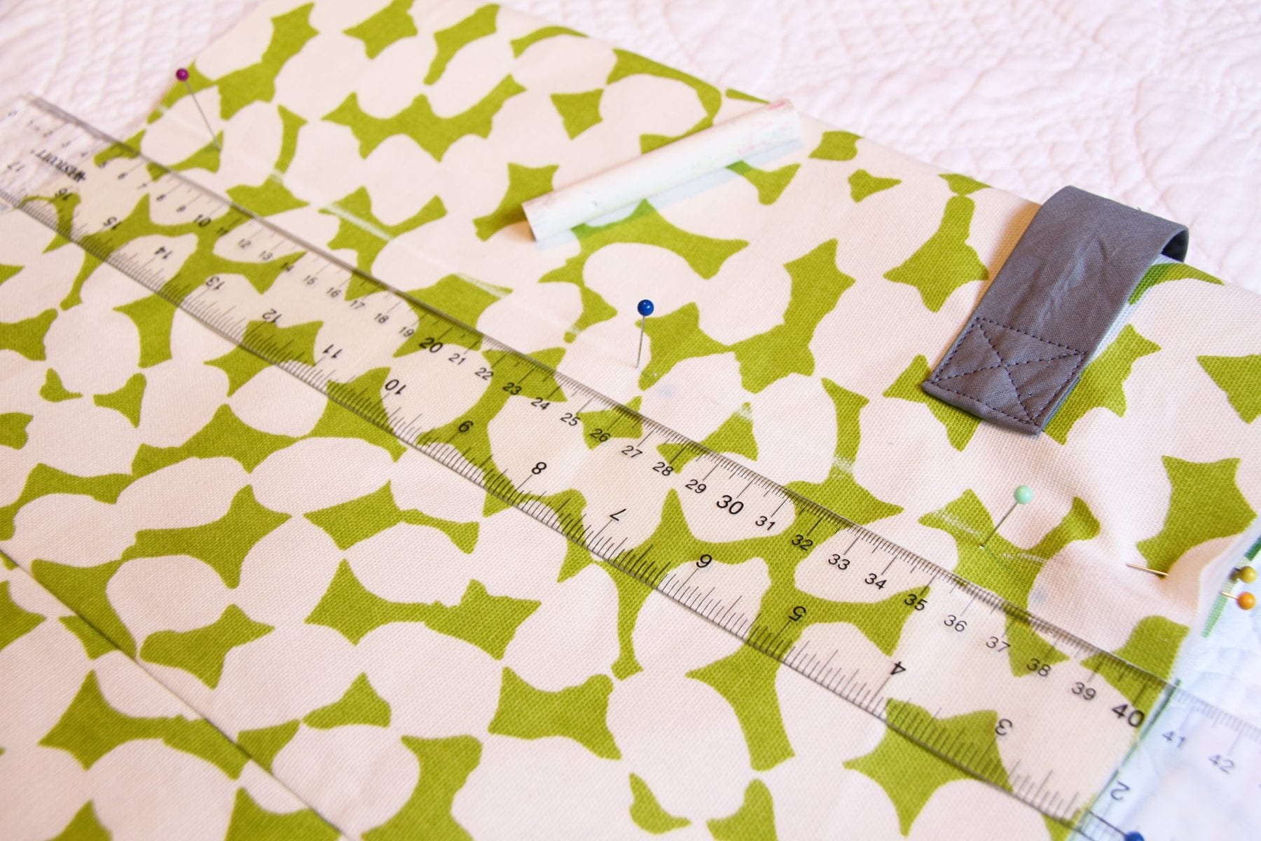 Clear Acrylic Ruler Demo for Sewing Projects, Upholstery & Canvas 