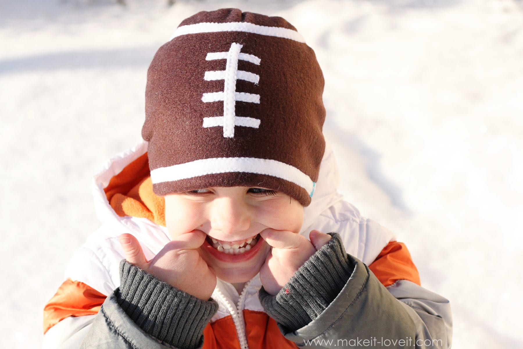 Football Blizzard Fleece Fabric