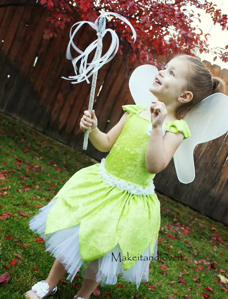 Girls tinkerbell dress sale