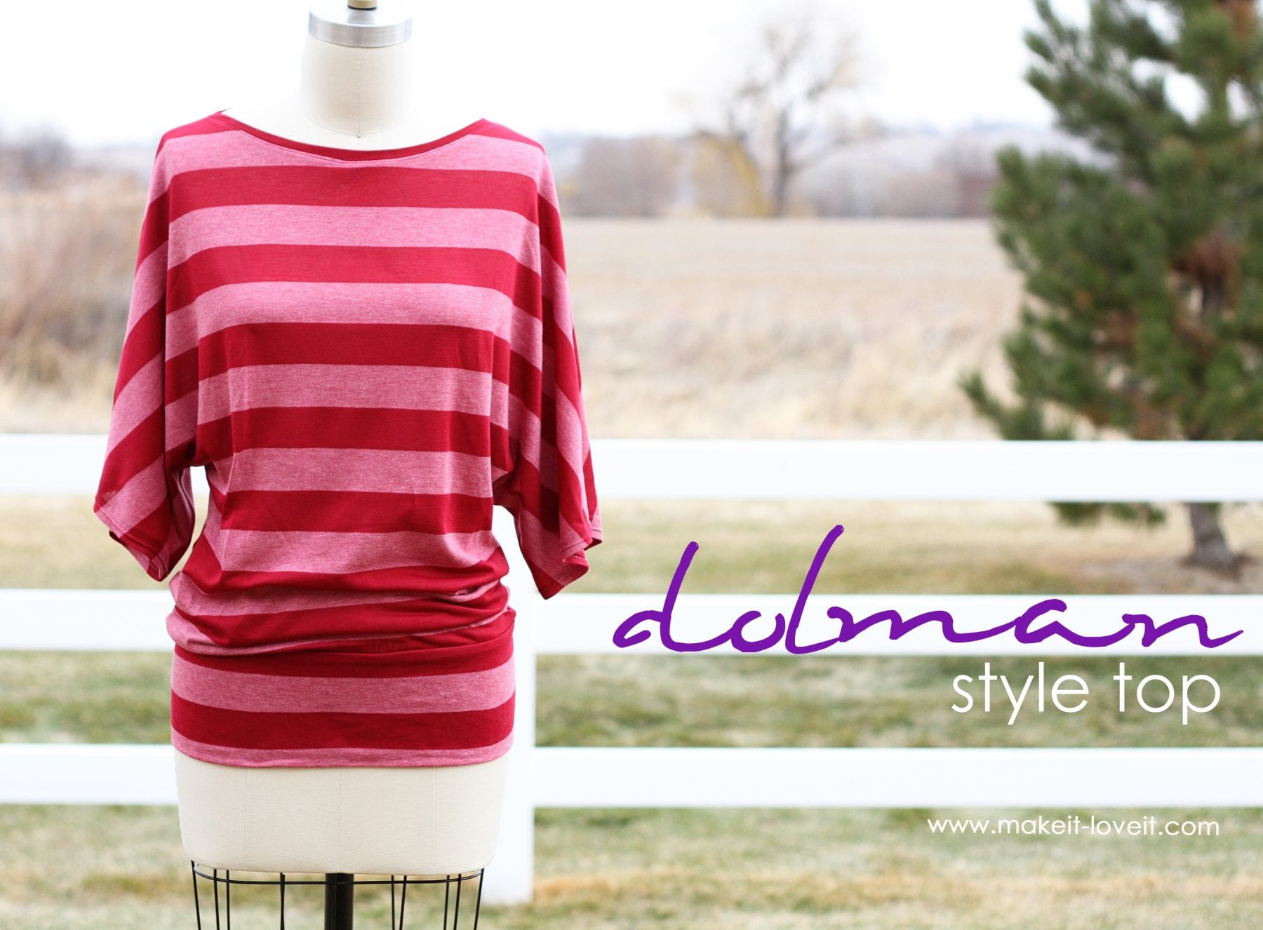 Make a Simple Top: Dolman Style with Banded Bottom