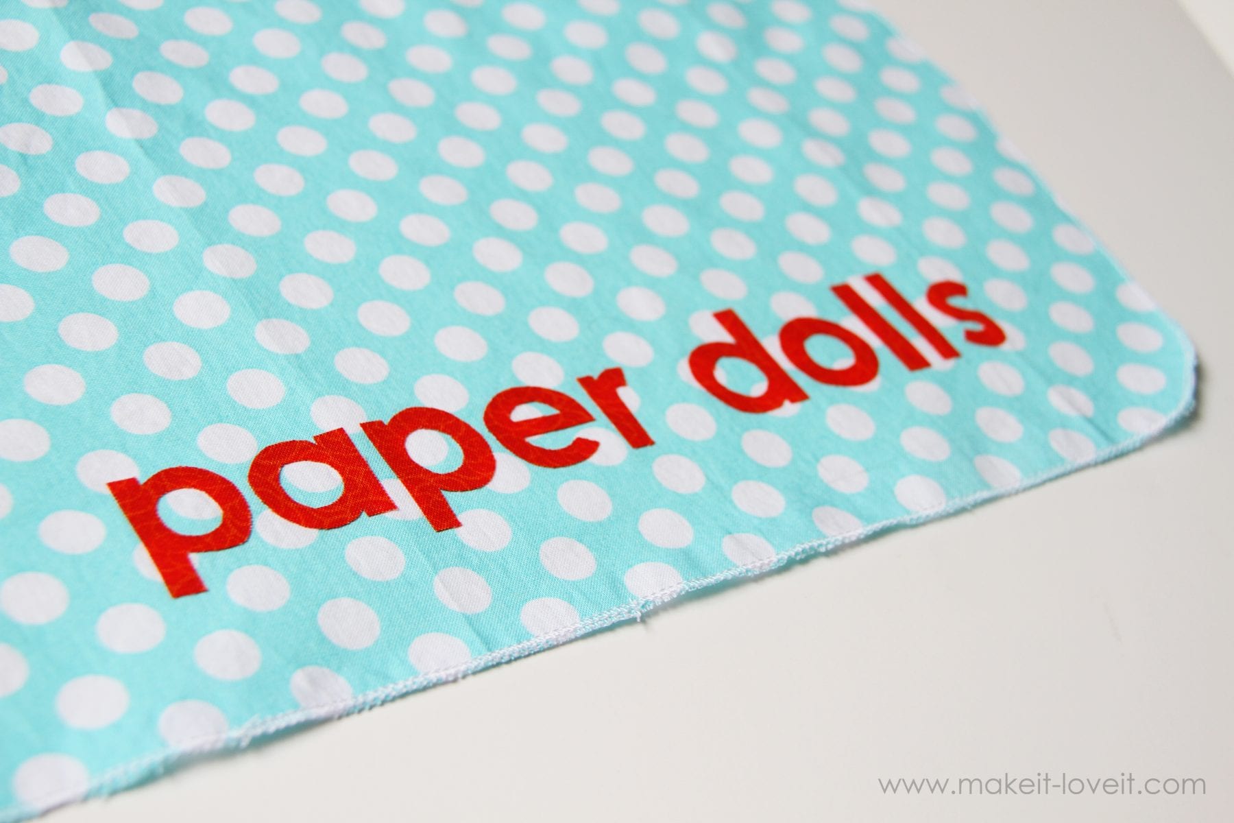 Make your own Magnetic Paper Dolls (and a fabric cover for your metal base)