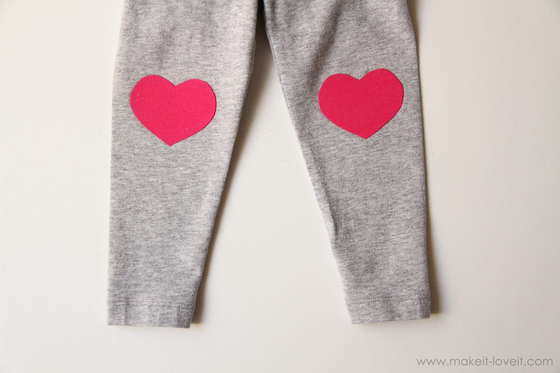 Heart Knee Patch Leggings