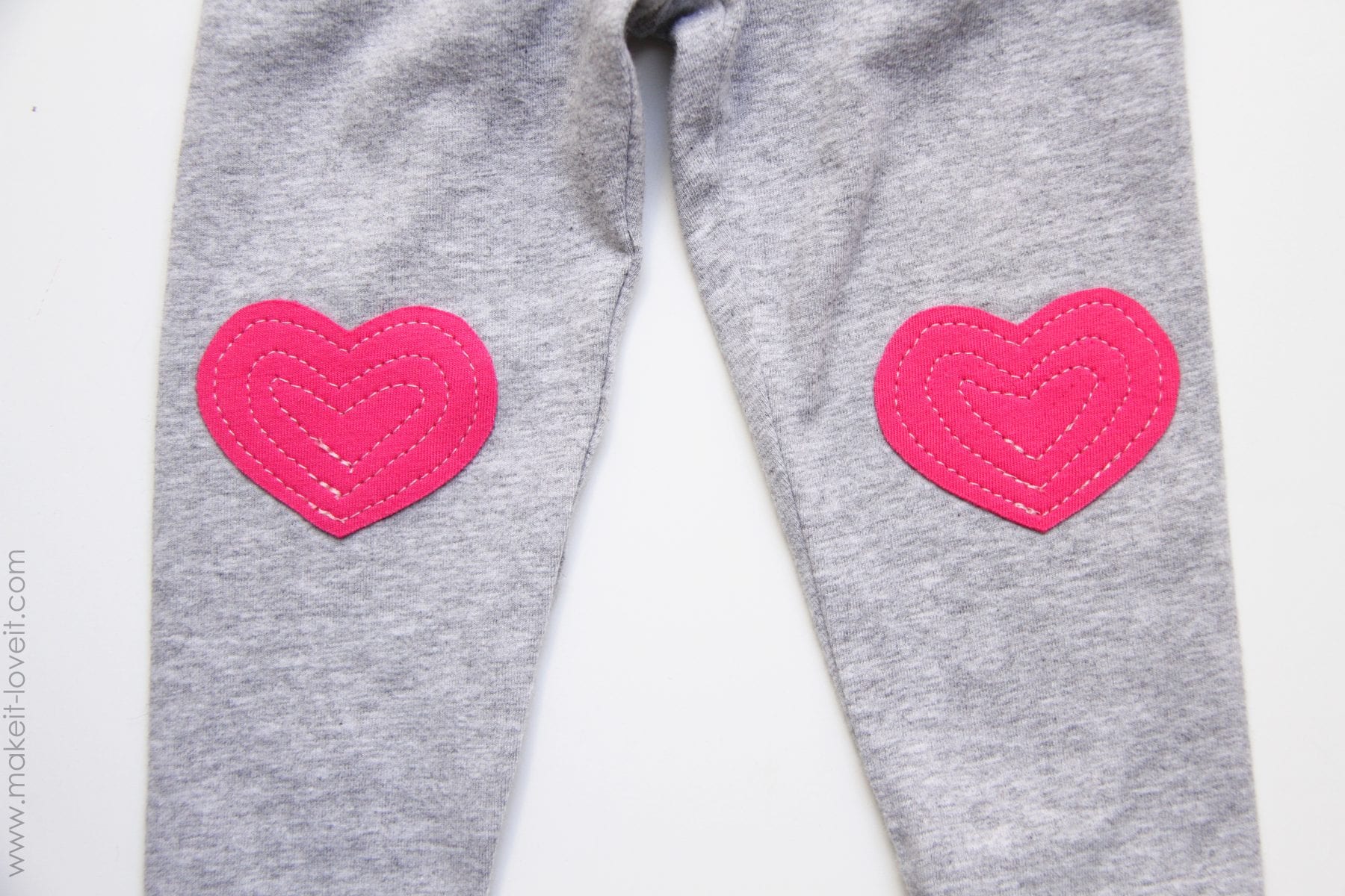 Heart Knee Patch Leggings