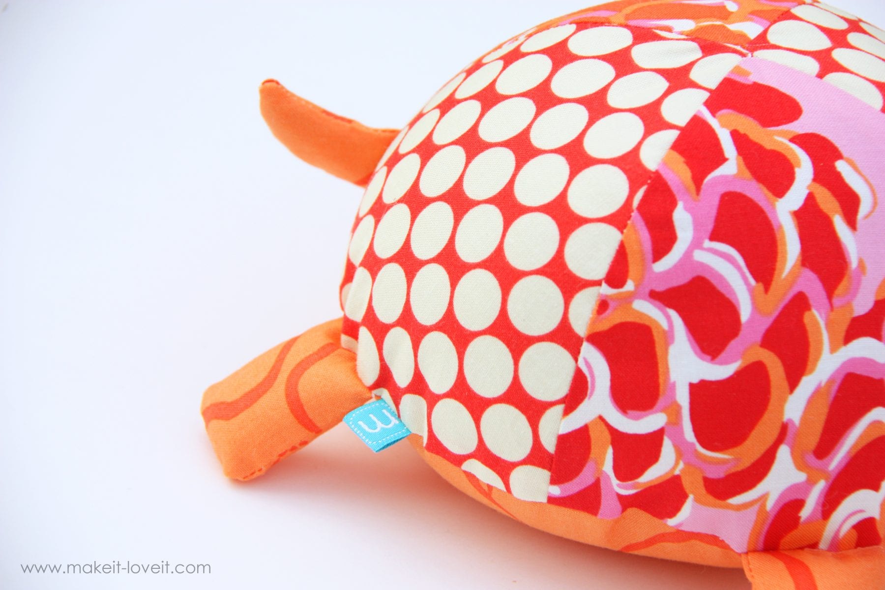 Stuffed Turtle Pajamas Case Free Sewing Pattern