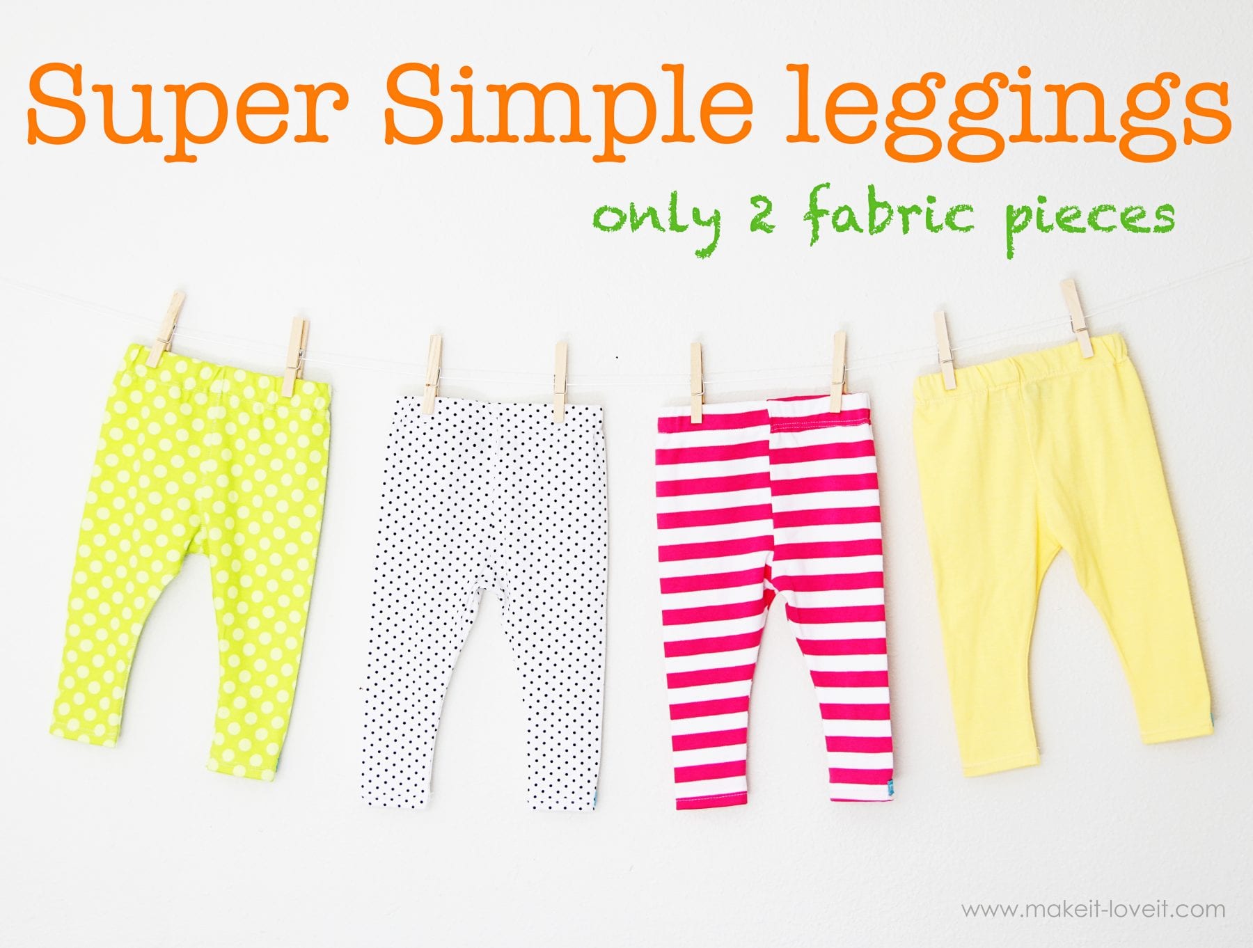 How to Make Leggings for Your Baby / Toddler Girl - So Many Patterns!