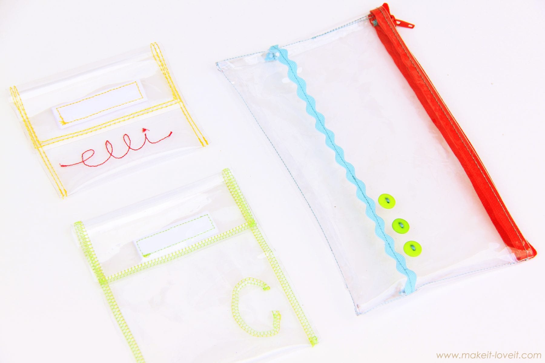 DIY] Making a transparent pouch / PVC pouch / Easy 