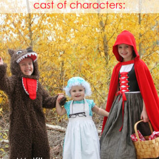 The whole “red riding hood” crew!!