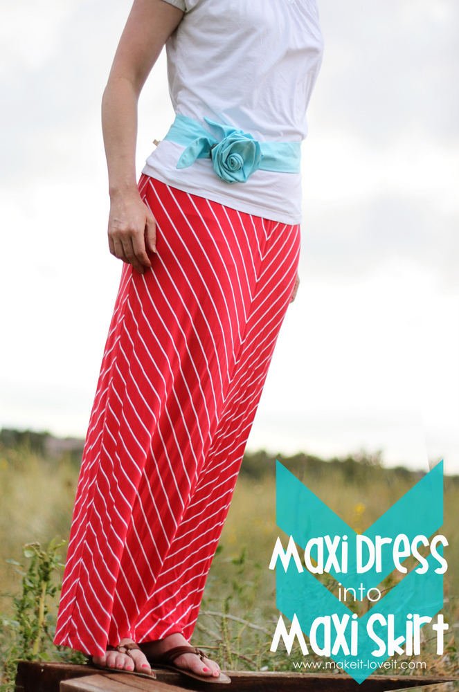 Turn a Maxi Dress...into a Maxi Skirt {in MINUTES!!} | Make It & Love It