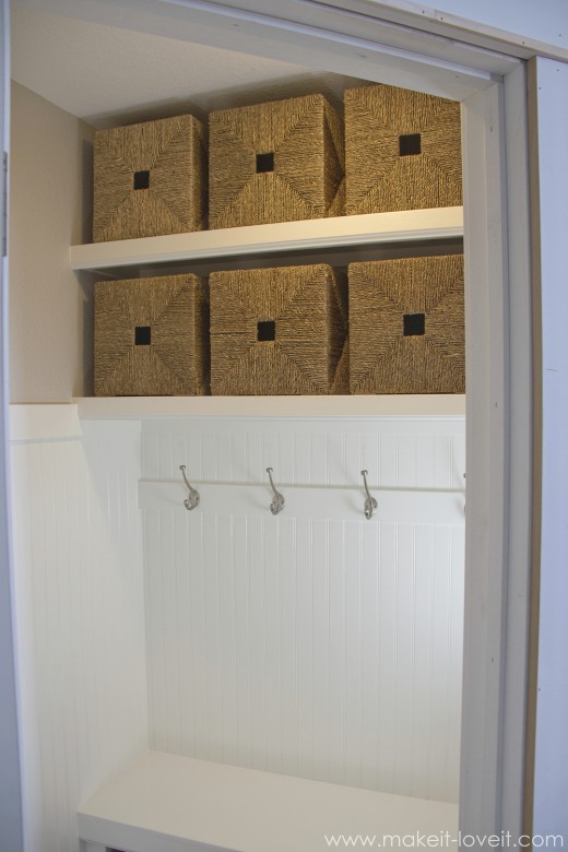 Turn a Coat Closet...into the perfect MUDROOM! | Make It & Love It