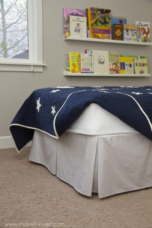 How to Make a DIY Box Pleated Bed Skirt