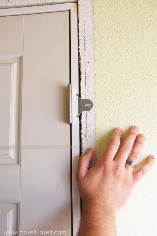 Installing a PreHung Door (the EASY way)....and Trimming Out a Door