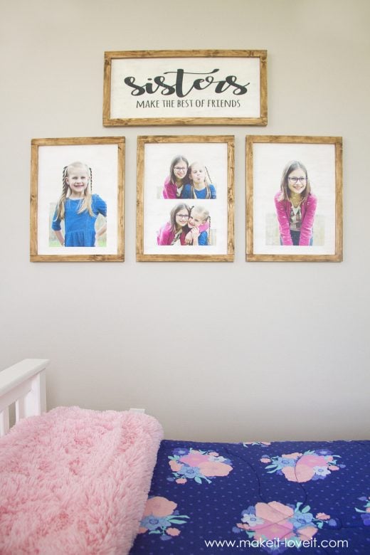 Ideas for a Shared Girl's Bedroom (...finally complete!) | Make It & Love It