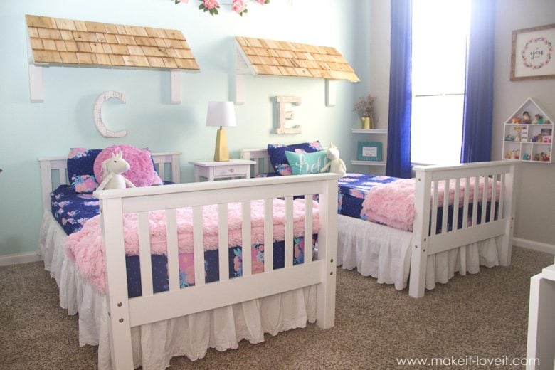 Ideas for a Shared Girl's Bedroom (...finally complete!) | Make It & Love It