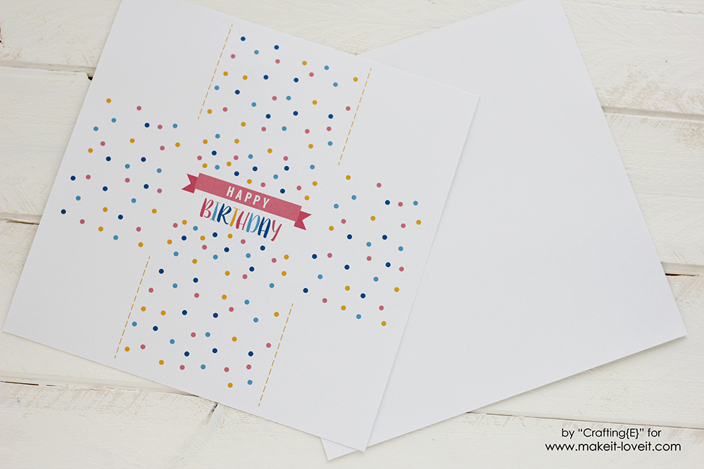 Free Printable Birthday Box Gift...quick and simple!! | Make It & Love It