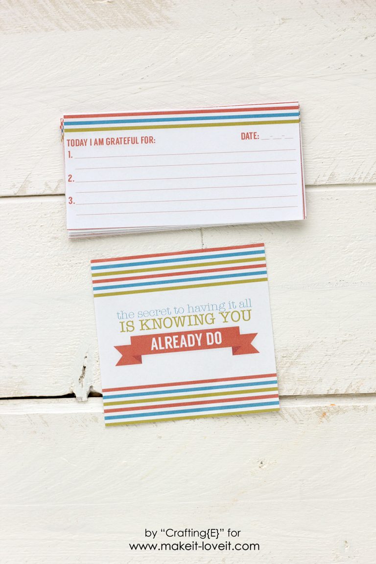 Printable DIY Gratitude Jar | Make It &amp; Love It