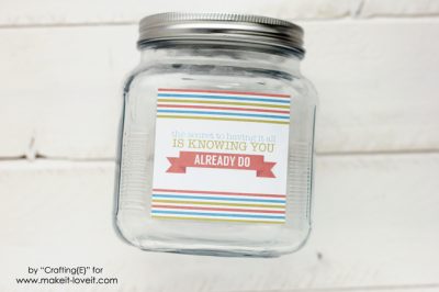 Printable DIY Gratitude Jar | Make It &amp; Love It